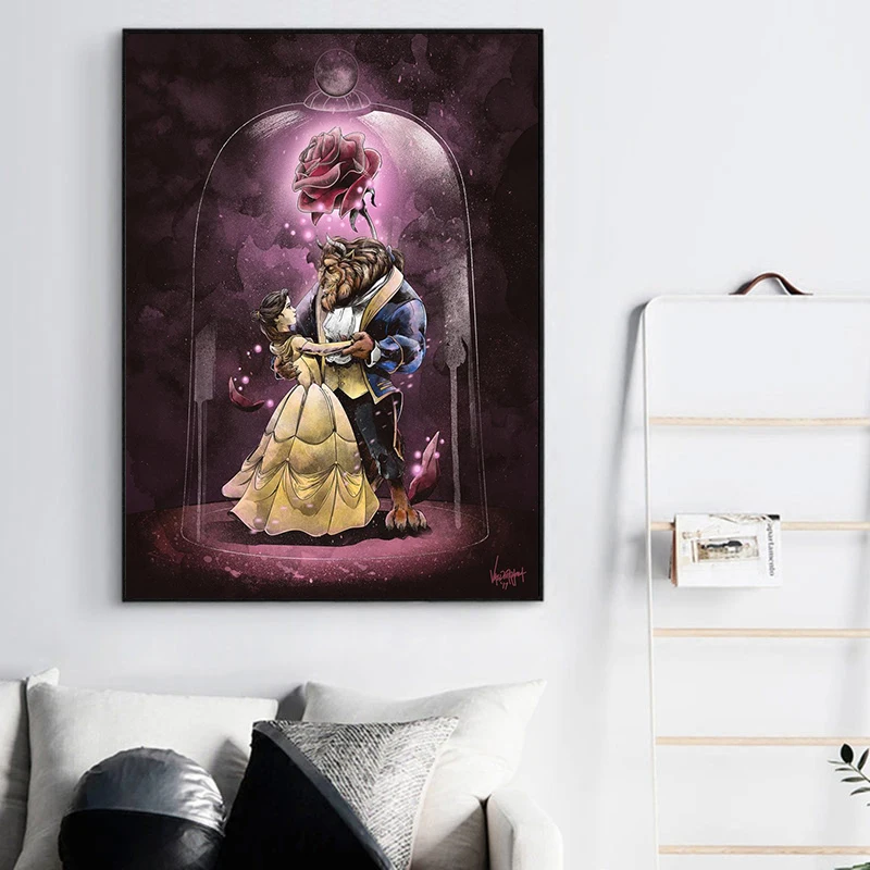 Princesss& Beast Art 5D Diy Набор алмазной живописи, вышивка крестом, мультфильм, рукоделие, домашняя вышивка, декоративная, Рождественская