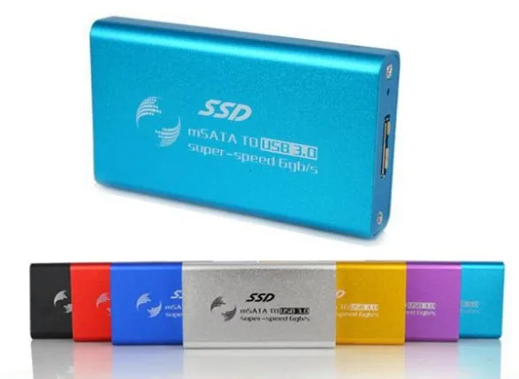 MSATA SSD на USB 3 0 внешний корпус Чехол адаптер для 1 8 дюйма 50 мм mSATA HDD конвертер +