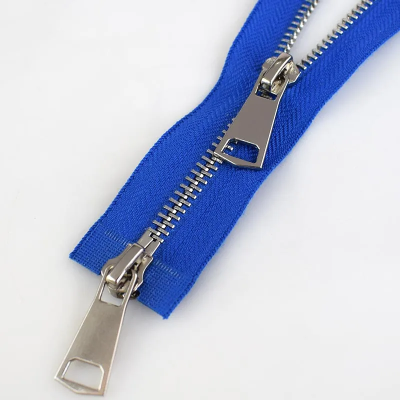 Meetee 120 см 5 # Металлические молнии двойной слайдер открытый конец молния DIY Швейные