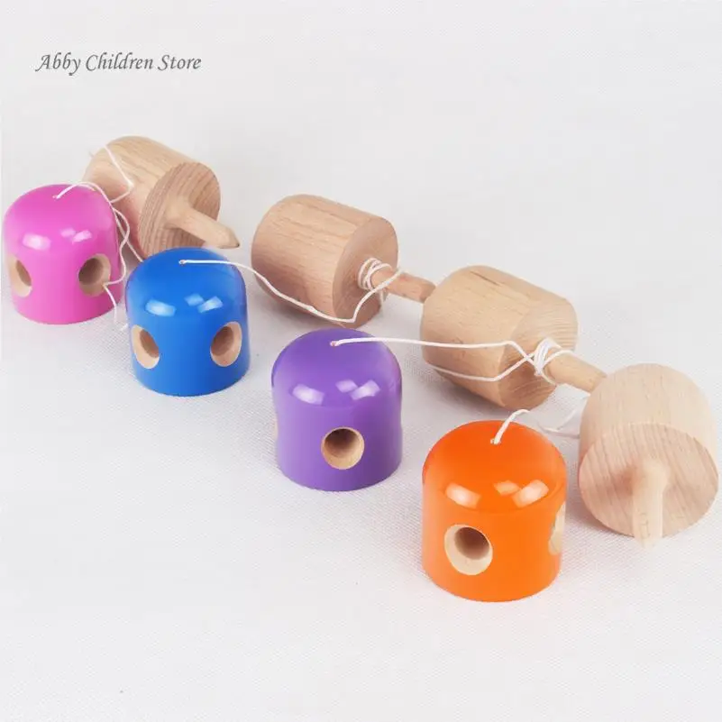 Abbyfrank 25 см полная трещина Jumbo Профессиональный Kendama деревянная игрушка большого размера Kendama мячик для жонглирования игра для игрушка для детей и взрослых подарок