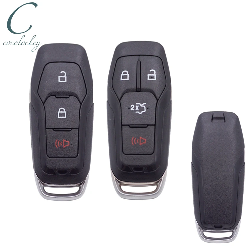 Cocolockey 4 кнопки умный ключ в виде ракушки для Ford EXPLORER Edge Fusion F150 дистанционный ключ дистанционный брелок HU101 лезвие высокого качества