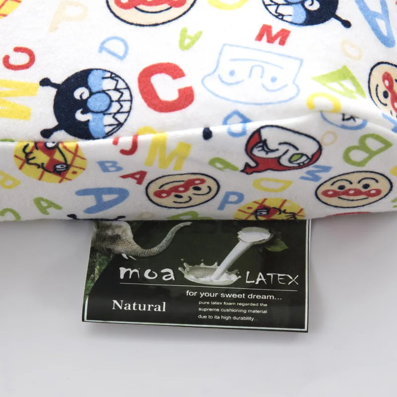 Cartoon Orthopedic Children Teenager Natural Latex Pillow Kids Baby Health Care Bed for Sleep with Cute Pillowcases | Дом и сад