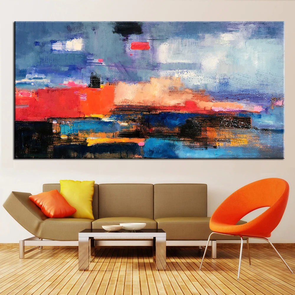Kopen Wall Art Frameloze Abstract Olieverfschilderij Canvas Schilderij Muur Foto Voor Woonkamer Slaapkamer Posters En Olieverfschilderijen