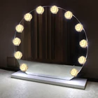 Светодиодный светильник с феей роз, батарея, косметическое зеркало, туалетный светильник, лампы для туалетного столика, свадьбы, рождественской вечеринки, Декор, светильник s