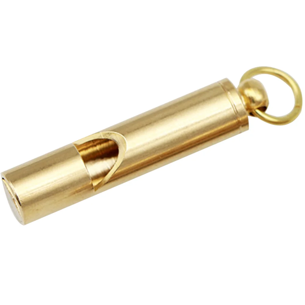 Аварийный выживательный портативный мини-свисток из долговечного латуни, многофункциональный инструмент для кемпинга, спортивный практичный сигнал спасения.