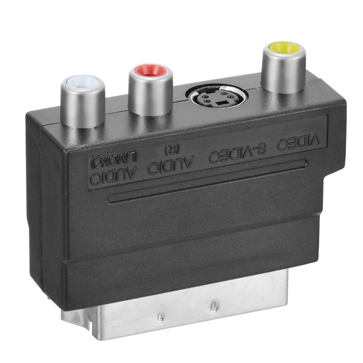Адаптер Scart RGB для 3 RCA S Video композитный адаптер Phono конвертер AV TV Аудио видео