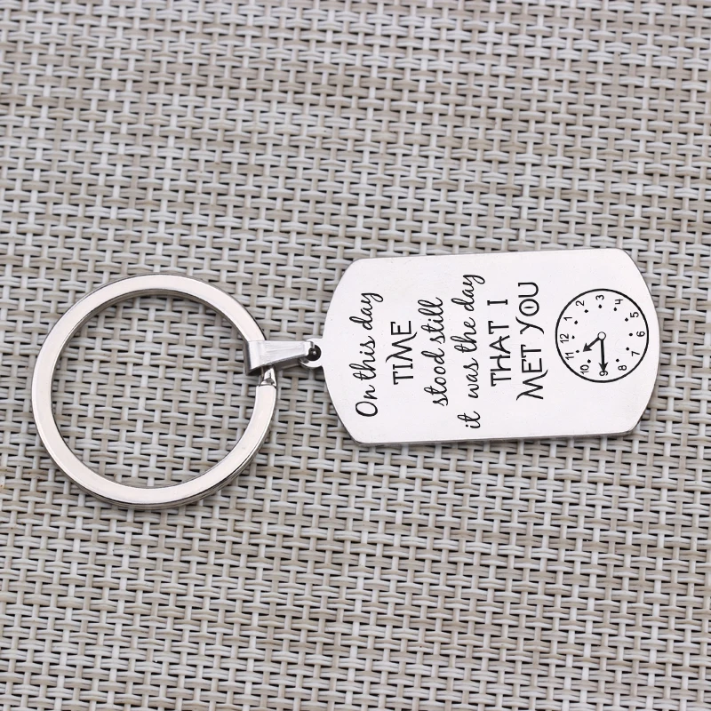 Брелок для ключей пары подарок креативный мужской брелок с изображением времени