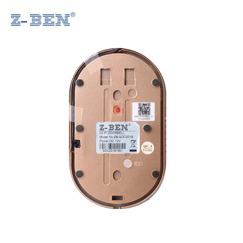 Z-BEN Smart Video Doorbell 720P HD IP Camera Wireless WiFi with Night Vision |
