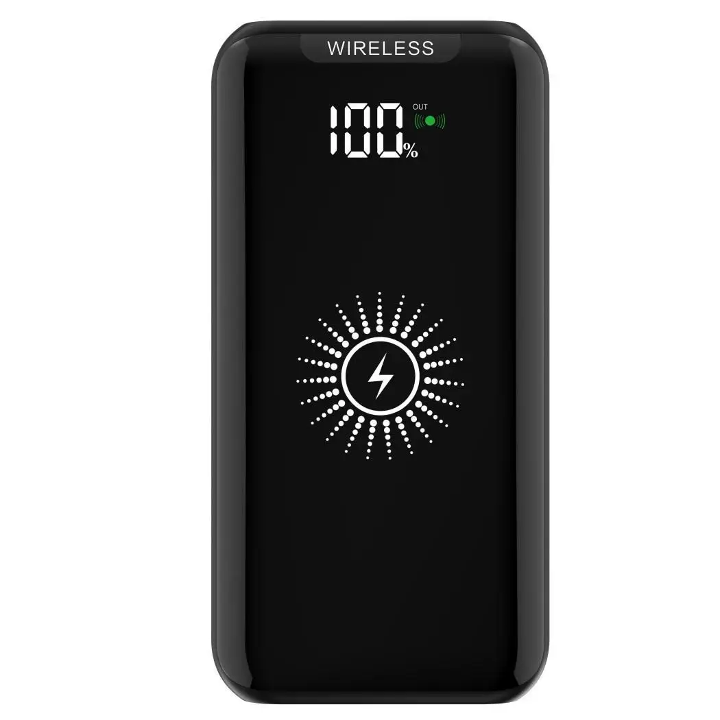 2 в 1 портативный 10000 мАч банк питания USB умное Беспроводное зарядное устройство