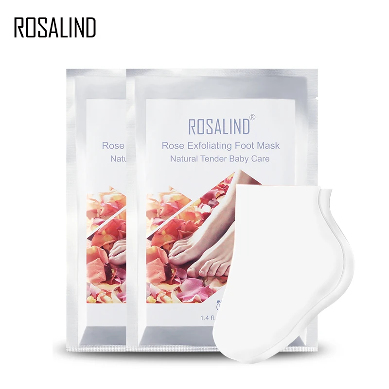Отшелушивающая маска для ног ROSALIND носки педикюра удаления омертвевшей кожи 2 шт. =