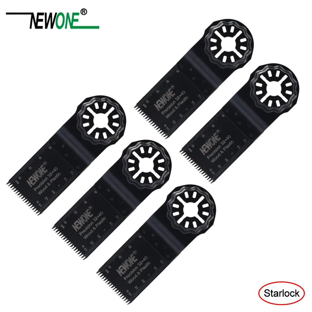 NEWONE 1-3/" Starlock E-cut японские зубья прецизионные мульти пильные лезвия Осциллирующий Инструмент лезвия для резки древесного гипсокартона пластмассы