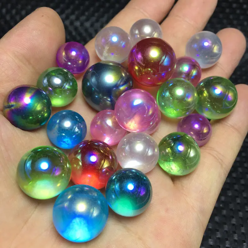 100 г разноцветный кварцевый кристалл Aura титановый висмут фотолампа рандомный