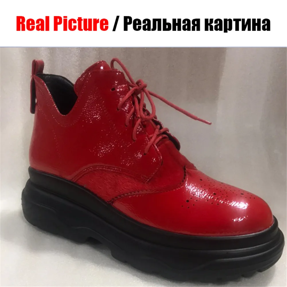 DORATASIA/Большие размеры 33-42; Модные женские кроссовки из меха пони; коллекция года; сезон осень; ботинки на меху; женская обувь на высокой платформе