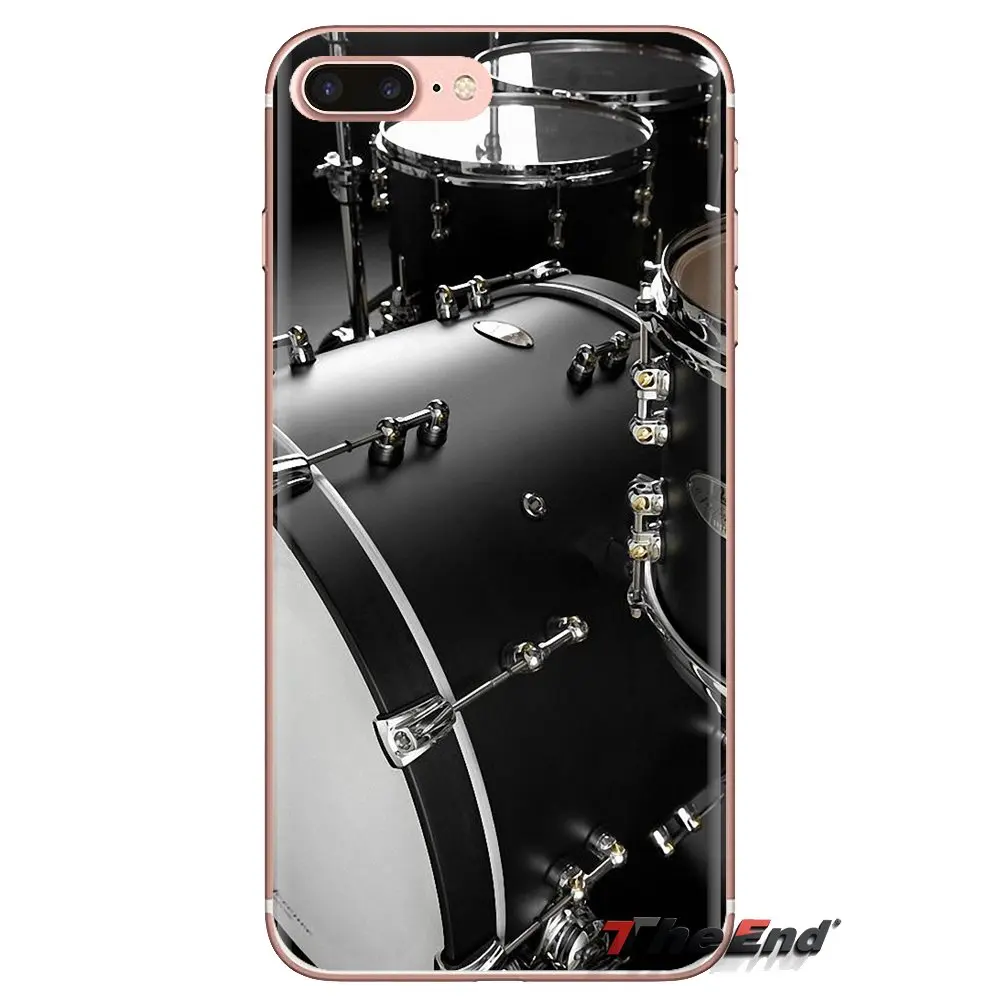 Transparent TPU Bag Case Musical Instrument Drum For Huawei G7 G8 P7 P8 P9 P10 P20 P30 Lite Mini Pro P Smart Plus 2017 2018 2019 |