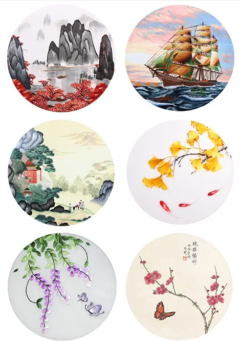 DIY 100% шёлк тутового шелкопряда вышивка Suzhou печатные модели наборы для начинающих