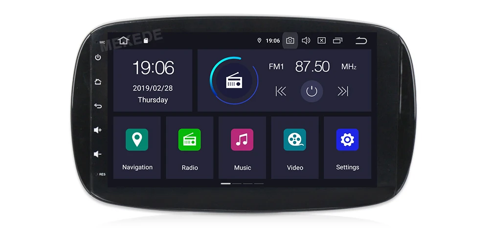 Ips DSP 4 ядра 2G ram Android 9,0 автомобильный мультимедийный плеер dvd gps для Mercedes/Benz Smart Fortwo автомобильный Радио стерео