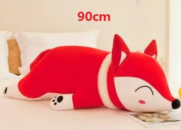 90cm PP хлопок шарф лиса Мягкие плюшевые игрушки животных для детей мягкая подушка/Подушка Дети подарки на день рождения Большой автомобиль кукла 35 см-90 см - Цвет: 90cm
