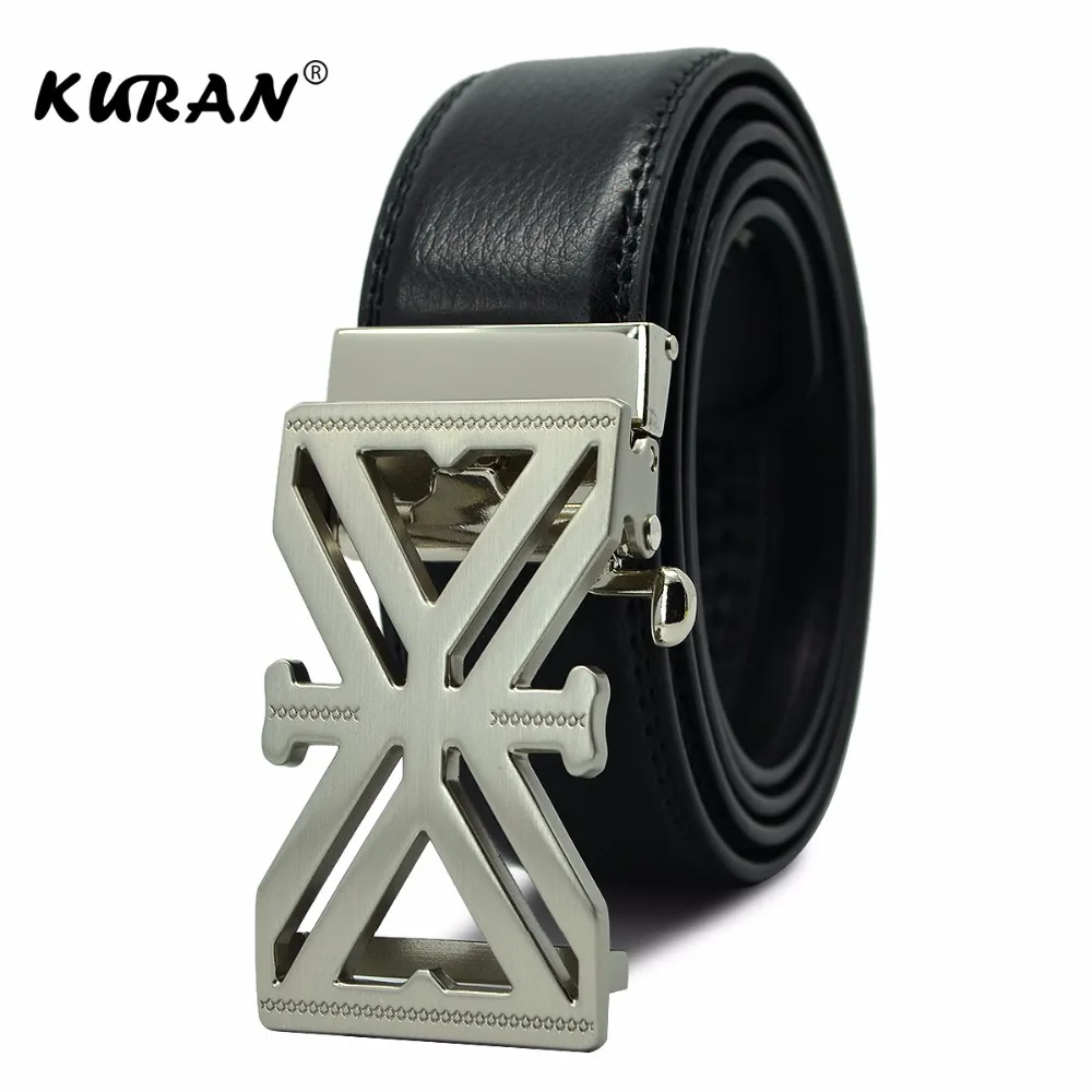 2018 новая дизайнерская Автоматическая пряжка из воловьей кожи мужской ремень