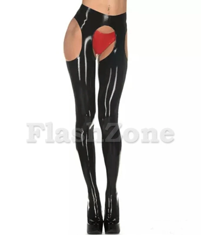 Бесплатная Доставка! Женские брюки с вырезами латексные (не включая трусы)|trousers