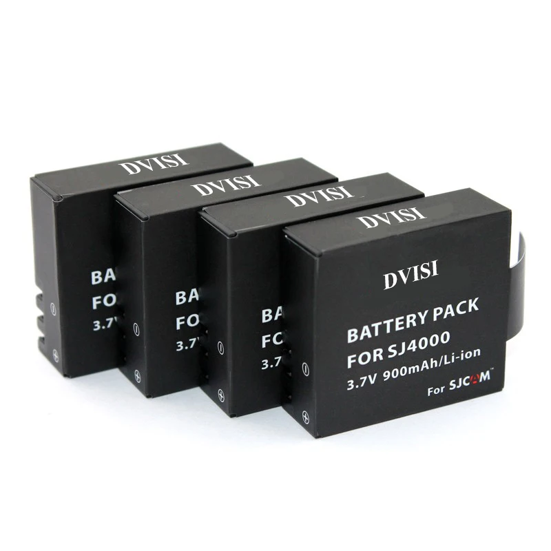 Аккумуляторные батарейки для SJCAM 900 мАч SJ4000 WiFi SJ5000 Plus M10 plus SJ6000 SJ7000 SJ8000|battery for