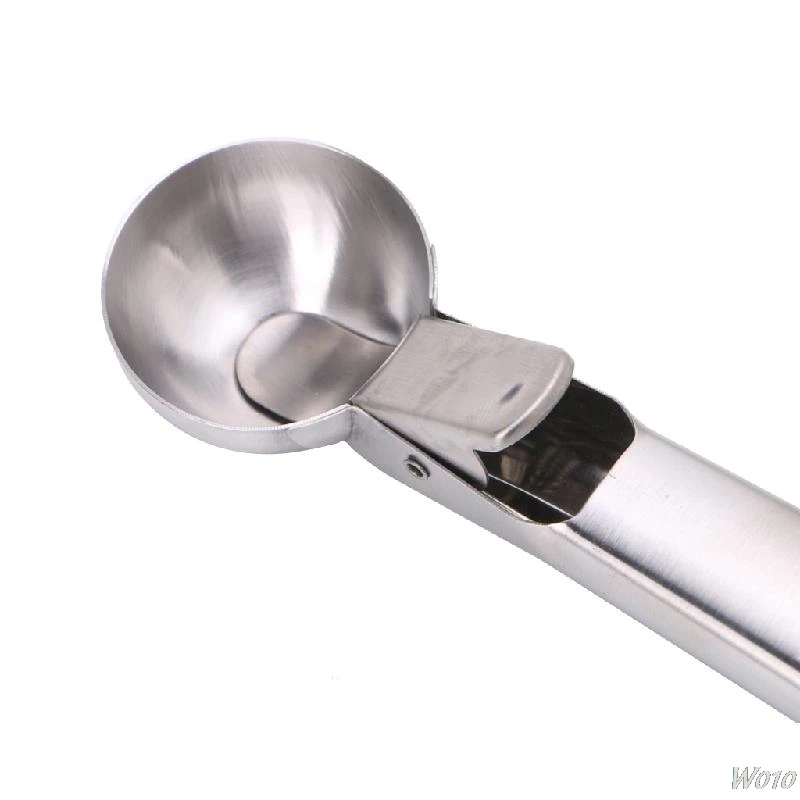 1PCS Stainless Steel Ice Cream Scoop with Trigger Fruit Spoon Dipper Kitchen Tool-W110 | Дом и сад