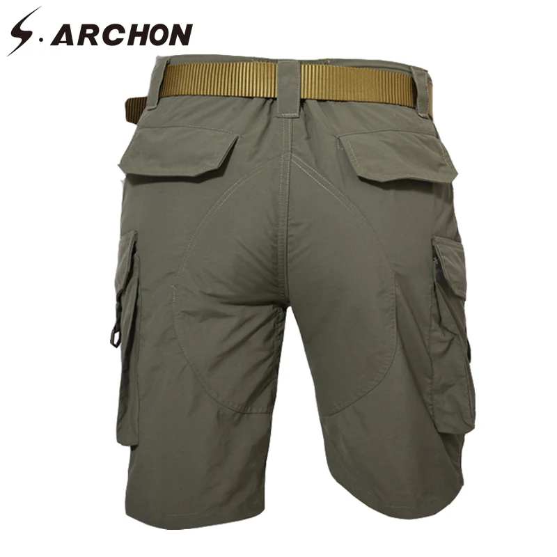 S. ARCHON США Urban Лето быстросохнущая дышащая тактические грузовой короткие Для