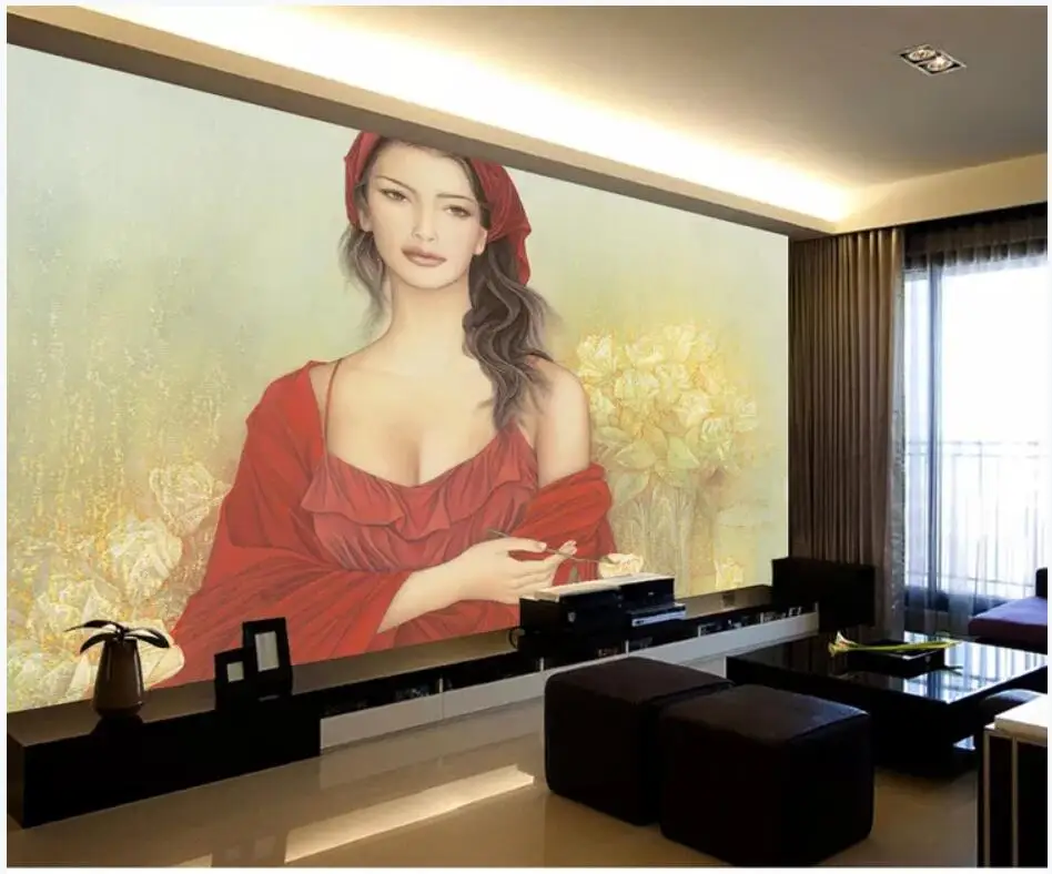 3d обои WDBH фото на заказ китайские классические минималистичные ручной росписи