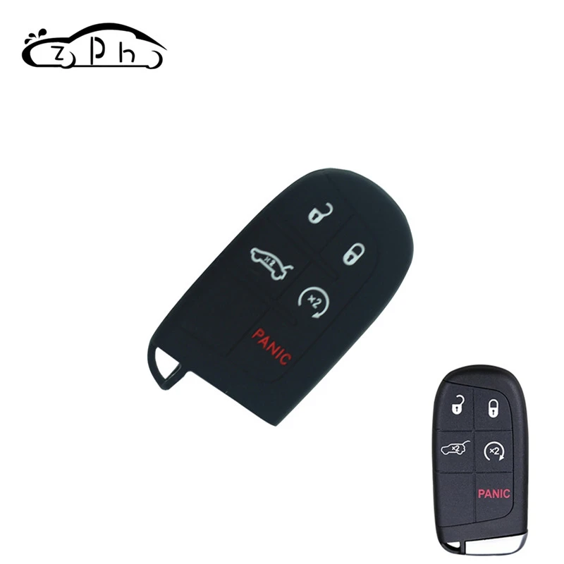 Силиконовый чехол для ключей от машины JEEP Grand Cherokee Dodge JCUV Дротика Journey Chrysler 300C Fiat 5