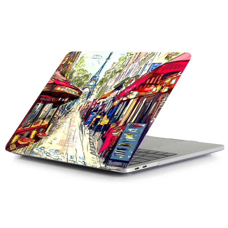 Чехол MTT с Эйфелевой башней для Macbook Air Pro retina 11 12 13 15, ручная роспись, чехол для Mac book, 13,3 дюймов, сенсорная панель, чехол для ноутбука