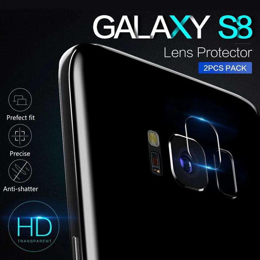 2 шт задняя камера Объектив Закаленное стекло для Samsung Galaxy s8 s8plus Защитная пленка