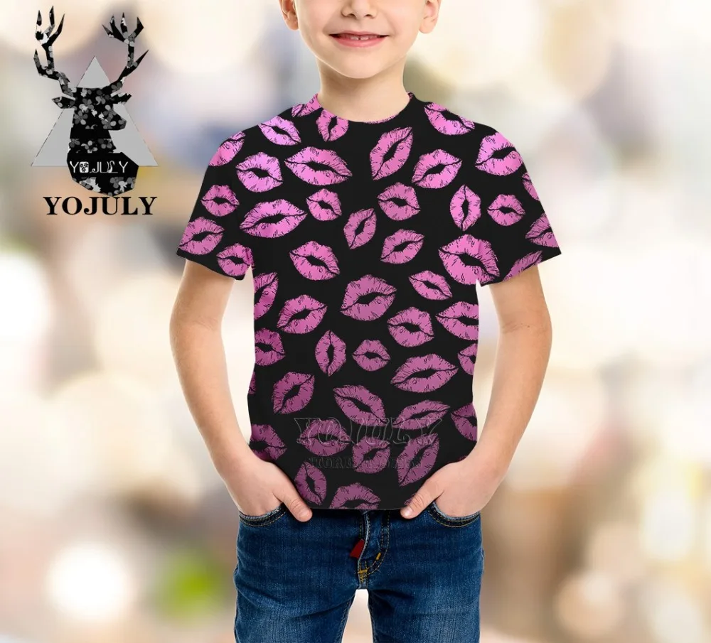 YOJULY картофеля-фри печенье для мальчиков и девочек подростков 3d Футболка с принтом для детей, стильное джинсовое платье с коротким рукавом в стиле кэжуал футболки детская одежда летние A89