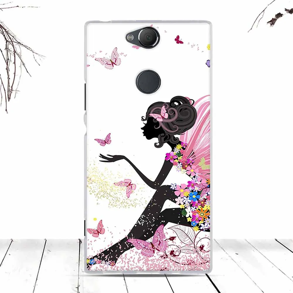 Защитный чехол для Sony Xperia XA2 Plus Мягкий ТПУ силиконовый чехол-накладка с милыми