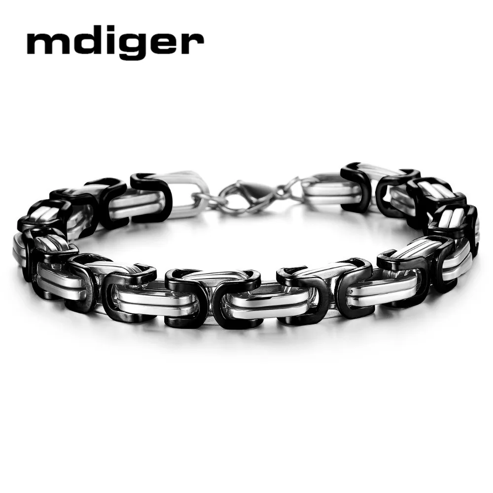 Mdiger браслет женский мужские изделия из титановой стали белый/черный мужской