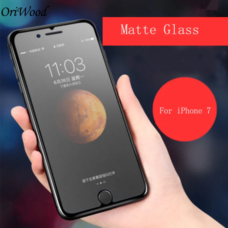 Оригинальная защитная пленка без отпечатков пальцев для iPhone7 9 H настоящее 2.5D