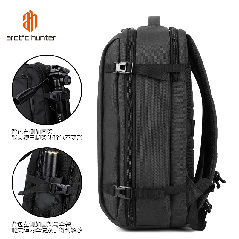 ARCTIC HUNTER Мужская большая сумка 15 дюймов рюкзак для ноутбука рабочий с 3