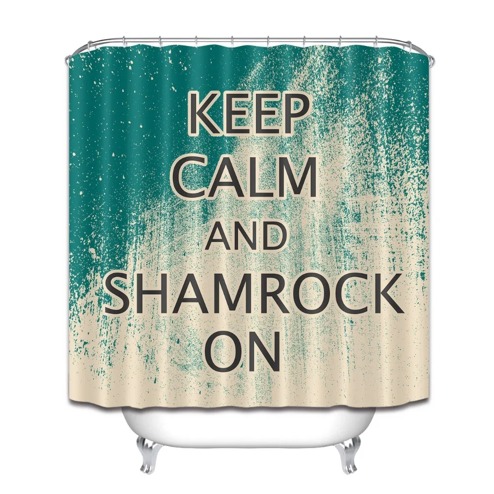 LB смешной английский сленг Экстра длинная водонепроницаемая ткань занавески для