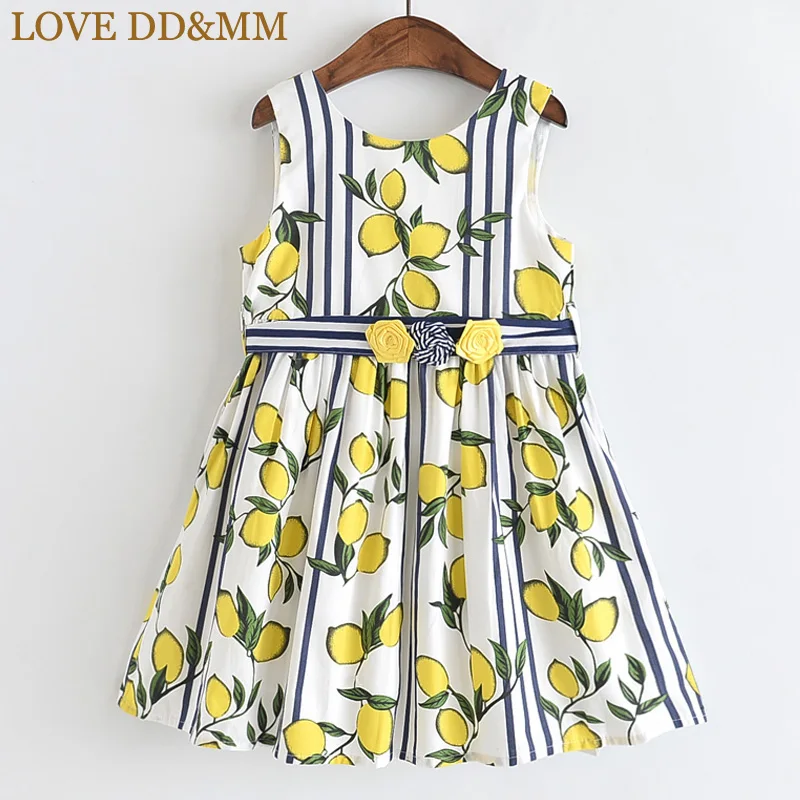Платье для девочек LOVE DD &amp MM Новинка лета 2021 детская одежда платье с принтом