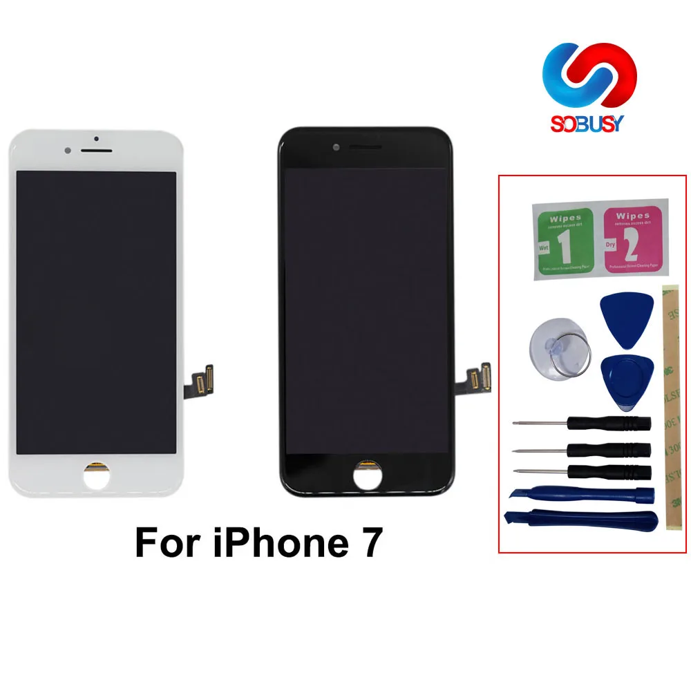 ЖК экран Sobusy для iPhone 7 без битых пикселей дисплей дигитайзер сенсорного экрана