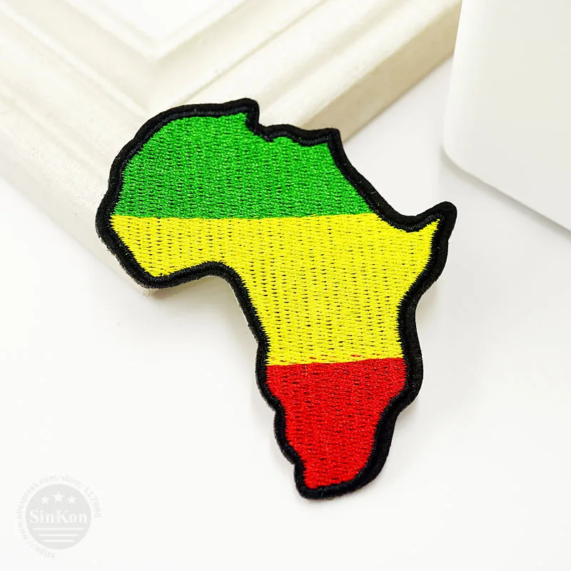 Африка (Размер: 7 0x8 2 см) сделай сам нашивка с помощью утюга аппликация вышивкой