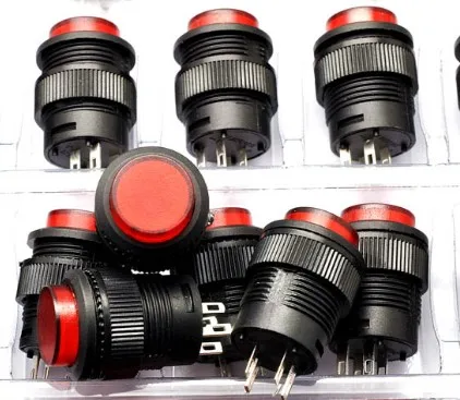 2 шт. кнопочный высветильник ель 16 мм 3 а/250 В|switch handle|switch transistorswitch alarm |