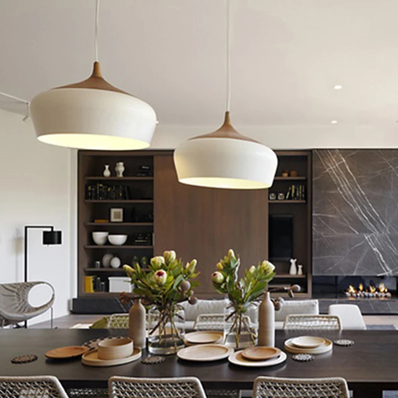 Современный подвесной светильник деревянная лампа E27 розетка деревянный патрон