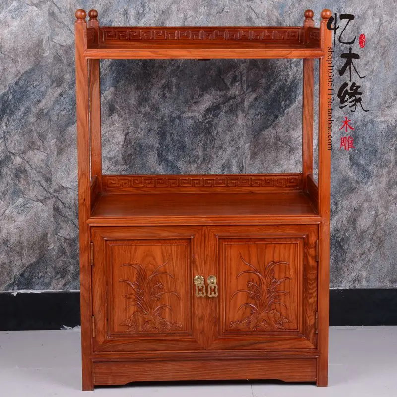 Чайный шкаф из красного дерева для микроволновой печи обеденная стойка розового