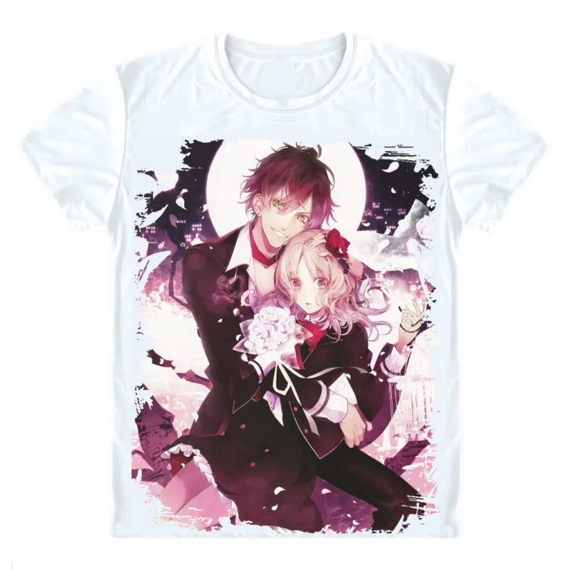 Style 16 Coolprint аниме рубашка DIABOLIK LOVERS Diaborikku Ravazu футболки с коротким рукавом Komori Yui Sakamaki Kanato Косплей Motivs рубашки - Цвет: Style 16