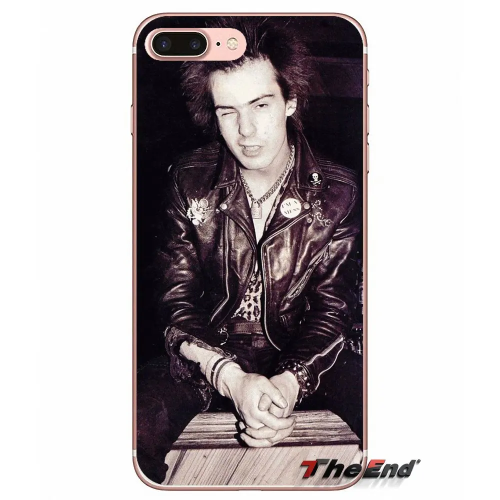 Секс пистолеты Sid порочный Мягкий силиконовый чехол для iPhone X 4 4S 5 5S 5C SE 6 6S 7 8 Plus Samsung