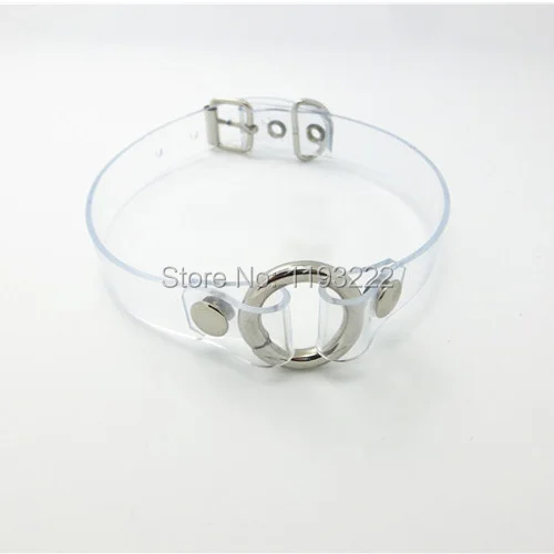 Модные ювелирные изделия Круглый ожерелье прозрачный ПВХ кожаный металлический