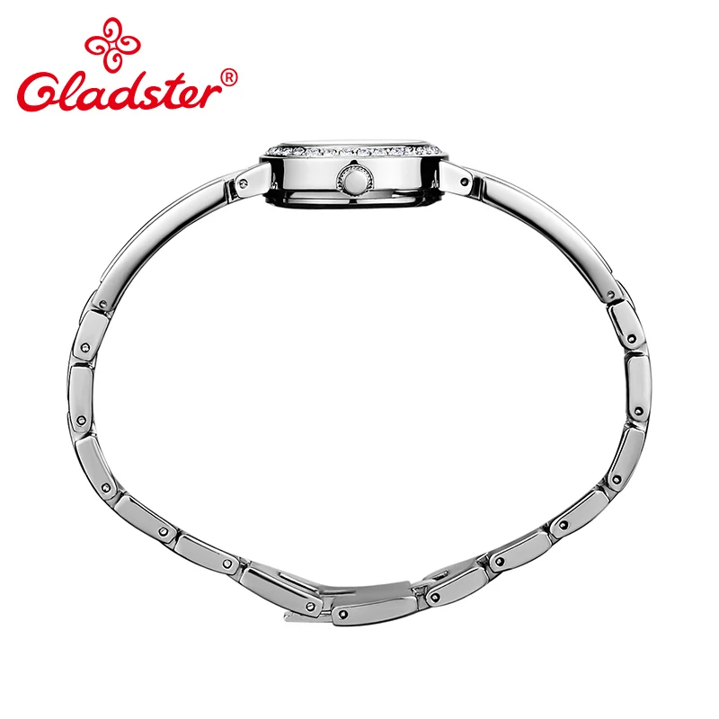 Женские часы-браслет Gladster Japan золотистые и Серебристые часы на ремешке