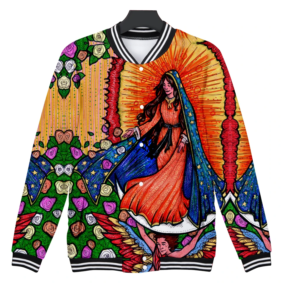 Мужские Бейсбольные куртки Our Lady of Занг 3D женские/мужские Модные осенние в стиле