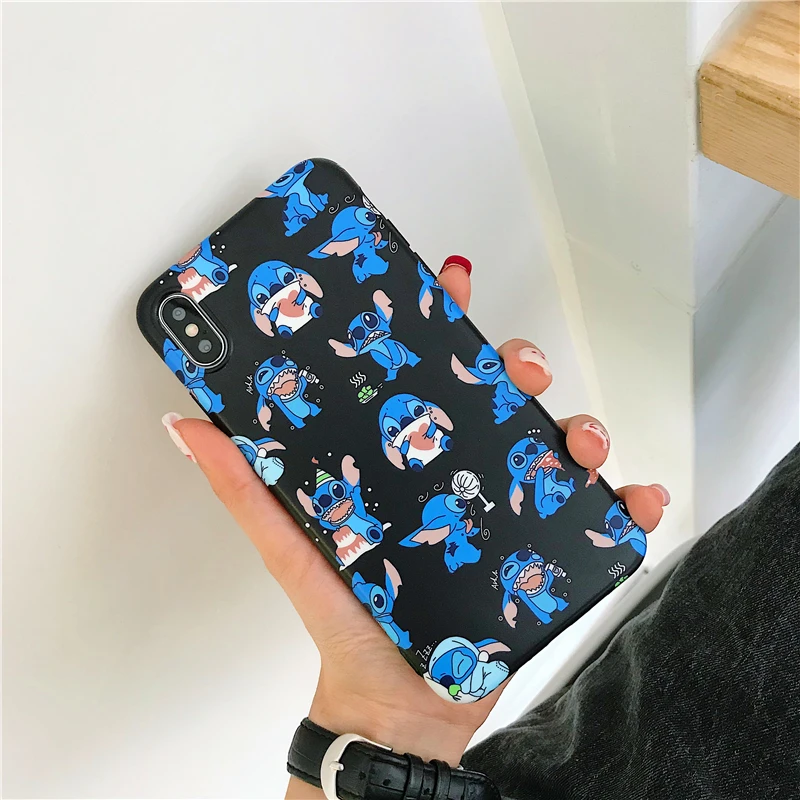 Милые пёс из мультфильма синий черный IMD тусклый польский мягкий в виде ракушки