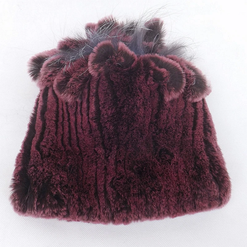 Женская Кепка шляпы для женщин вязаный натуральный мех ЗИМА Gorros Beanie Женская Русская Шапка Femme Toucas de Inverno feminina женские шапки