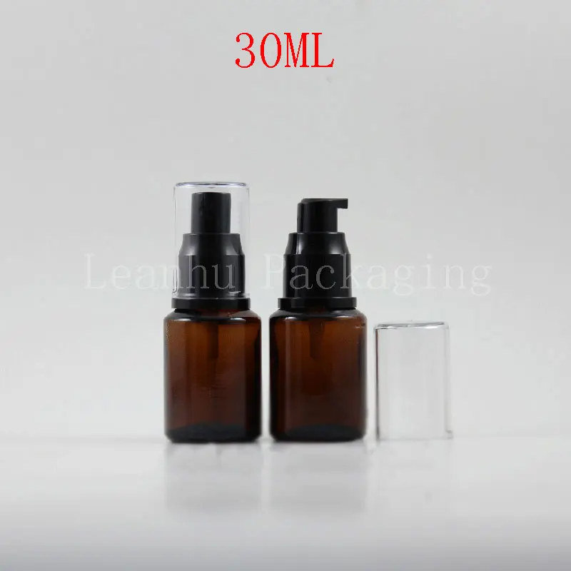 Оптовая продажа 30 мл Высококачественная коричневая стеклянная бутылка 30cc